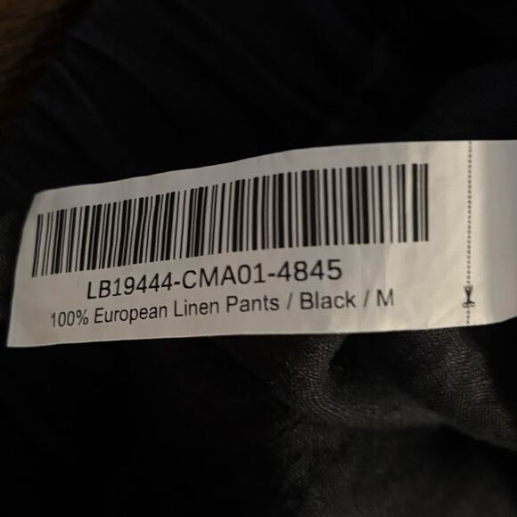 Quince Women’s Medium 20 x 26 Pants 100% European Linen Elastic Waist Pull On - Picture 5 of 9